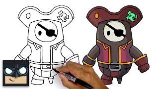 How To Draw Pirate Skin | Fall Guys