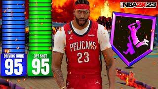 95 DRIVING DUNK + 95 3PT "FACEUP POINT FORWARD" BUILD IS THE BEST BUILD IN NBA 2K23!!!