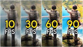 Does FPS Matter?  | 10FPS TO 90FPS | PUBG Mobile