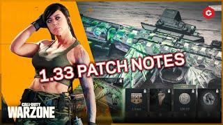 WARZONE 1.33 PATCH NOTES TODAY (PATCH 1.34 ANNOUNCED)