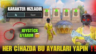 HER CİHAZDA MUTLAKA!! YAPMANIZ GEREKEN AYARLAR BU AYARLAR İLE 3 HS ATIN -PUBG MOBİLE