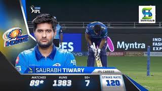 Tiwari ageinst 40 ball ft 50 mumbai indians vs chennai supre kins 30 match 2021