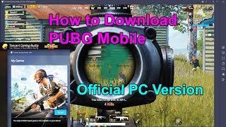 How to Play PUBG Mobile on PC OFFICIAL English Tencent Emulator | PUBG Mobile  PC Version 2018