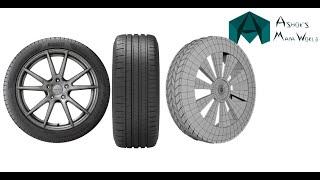 #3d #maya Mastering Tire 3D Modeling in Maya: Step-by-Step Tutorial_Part_1