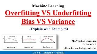 ML 14 : Overfitting VS Underfitting | Bias VS Variance | Examples