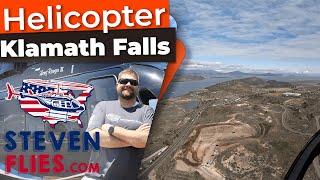  Helicopter Flying Over Beautiful Klamath Falls Oregon