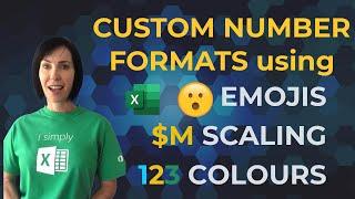 Excel Custom Number Formats using Conditions - Emojis, Scaling & Colors