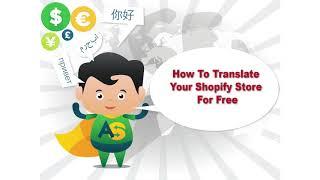 How To Translate Your Shopify Store For Free