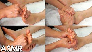 ASMR Foot Massage Reflexology (No Talking) Super Relaxing