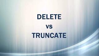 Delete vs Truncate - similarities and differences in SQL Server (DML, DDL)