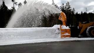 Fair Manufacturing 948D Loader Mount Snow Blower In Action