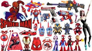 Marvel's Spider-Man series Unboxing, Spider-Man action dolls, glowing Spider-Man electric toy gun