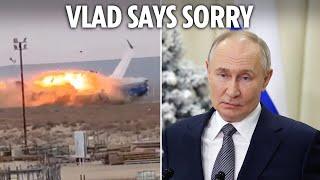 Putin says sorry after plane shot down by Russian missile kills 38 passengers