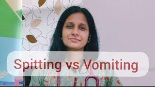 Spitting vs Vomiting in newborns.