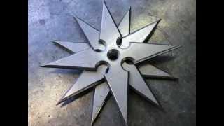 Как сделать сюрикены / Making real Shuriken or Ninja Throwing Stars