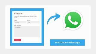 WhatsApp | How to Send Data From HTML Form to WhatsApp