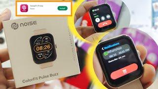 Noise smartwatch connect to phone|pulse buzz apps settings