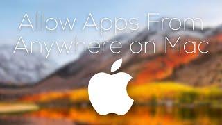 How to Allow Apps From Anywhere on Mac!!! MacOS High Sierra