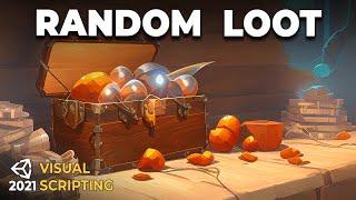 How to Add Random Loot to your Unity Game with Visual Scripting | Weighted Gifts Epic Rare Legendary