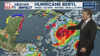 Tracking Hurricane Beryl as it plunges toward Cayman Islands