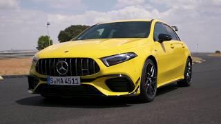 Mercedes-AMG A 45 S 4MATIC+ Design in Sun yellow