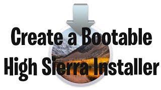 Create a Bootable USB High Sierra Installer in Mac OS X 10.13