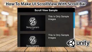 Unity UI Tutorial - How To Make UI Scroll View With Scroll Bar