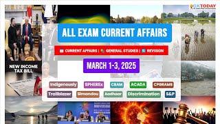 GKToday Current Affairs  1- 3 March, 2025