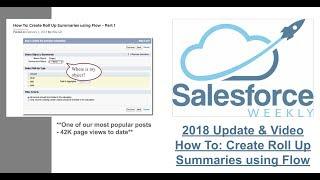 How To: Create Roll Up Summaries using Flow
