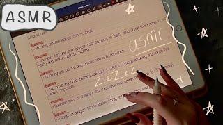 Watch this video when you want to concentrate ASMR - JUST iPad Writing Sounds - NO talking