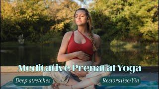 Meditative Yin Yoga. Safe for All Trimesters. Prep the Mind & Body for a Positive Labor & Birth