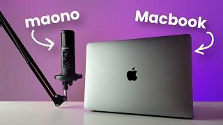 How to use external Microphone on Macbook Pro / Air | Testing Maono PM422, BOYA MM1 & M1 with Mac