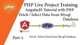 PHP Live Project Training  AngularJS Tutorial with PHP  Fetch / Select Data from Mysql Database 