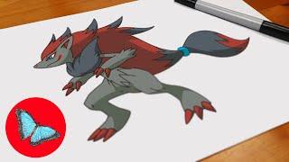 How To Draw Pokemon - Zoroark Step by Step