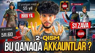  ENG G’ALATI PUBG AKKAUNTLAR 2-QISM PUBG MOBILE !!!