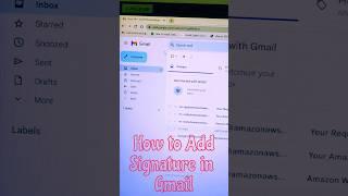 how to add signature in Gmail #youtube #shorts #gmail #signature #error