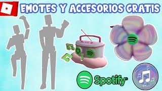 CONSIGUE EMOTES y ACCESORIOS SPOTIFY GRATIS en ROBLOX | EVENTO ROBLOX SPOTIFY