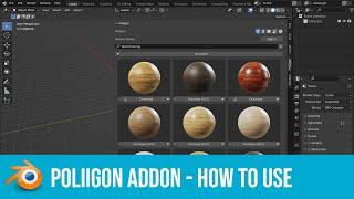 How to import materials, models, HDRs, and Brushes using the Poliigon Addon for Blender