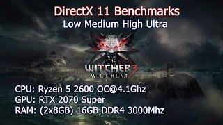 The Witcher 3 - RTX 2070 Super +Ryzen 5 2600 at 3440x1440p All Presets