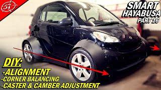 DIY, TUTORIAL ALIGNMENT, CASTER CAMBER ADJUSTMENT, CORNER BALANCING: Smart Hayabusa Part 16