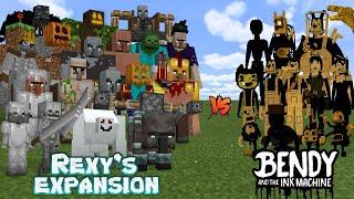 REXY's EXPANSION vs BENDY and the INK MACHINES! | Minecraft Battle