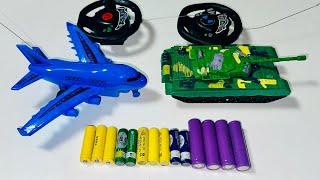 Remote control Tank vs Airplane Unboxing & Testing @RCTypetv