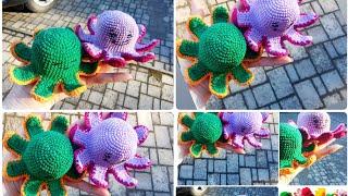  Мaster class Knitted octopus. Oсьминог перевёртыш крючком [Осьминог крючком]