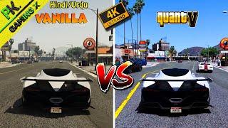 GTA V - QuantV VS Vanilla || GTA 5 Graphics Comparison 