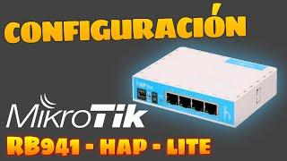 Configuración Router Mikrotik RB941 - HAP Lite 