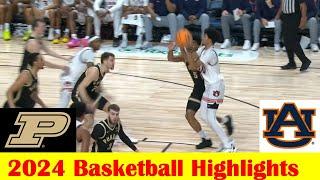 #16 Purdue vs #2 Auburn Basketball Game Highlights 12 21 2024