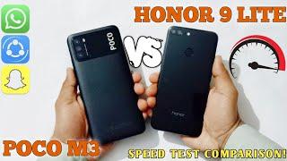 Poco M3 Vs Honor 9 Lite Speed Test Comparison | Kirin 659 Vs Snapdragon 662