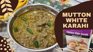 Mutton White Karahi Shan Masala | Mutton White Karahi With Shan Masala | White Mutton Karahi