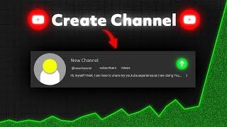 How to Create New YouTube Channel in 2024! (Full Process)