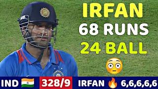 IRFAN PATHAN MASSIVE BATTING 68 RUNS | IND VS PAKISTAN 1ST ODI MATCH 2006 | SHOCKING BATTING EVER